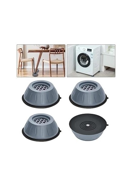 Güncelçarşı Çamaşır Makinesi Sarsıntı Titreşim Ses Önleyici Kaydırmaz Ayak 4lü Set (4 Adet)