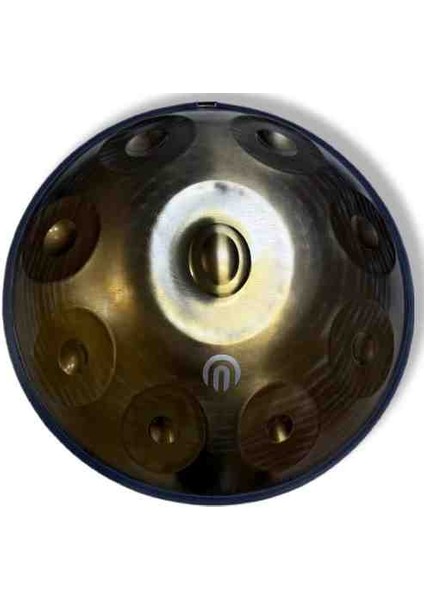Steel Handpan 9 Nota Re Minör Çanta Renkli Kuşak Bakım Yağı