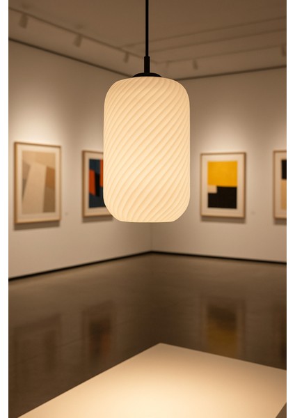 Dekoratif Avize Spiral Serisi Ev Ofis Veranda Mutfak Çap 20 cm