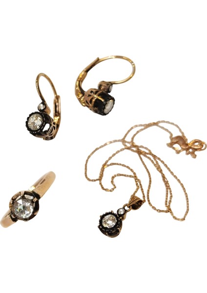 Elmas Tek Taş Set Takım 8 Ayar Altın Hd Videolu