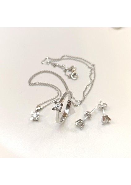 Pırlanta Tek Taş Set Takım 18 Ayar Altın Hd Videolu indirimleri