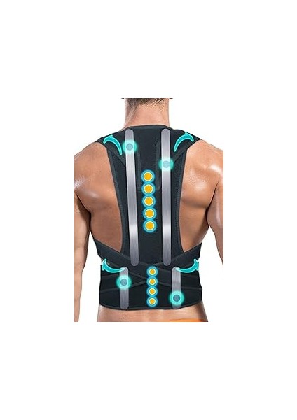 Ankaflex-Dik Duruş Korsesi Kamburluk Önleyici Korse Erkek Bayan Bel Sırt Omuz Dik Durmak Yürümek Iç