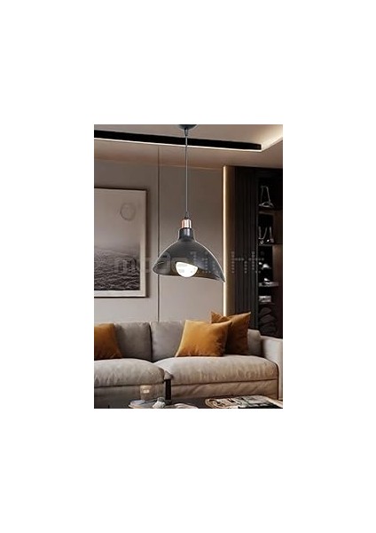 Ag Lightdesign Siyah Sarkıt Avize Yatak Odası Salon Mutfak Koridor Lamba 22 AGNM41