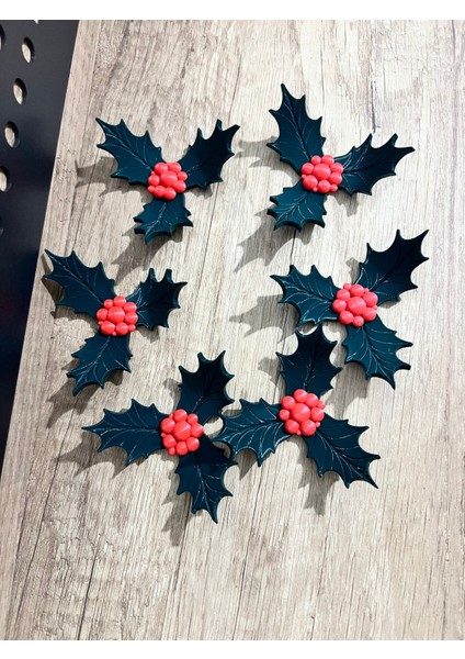 Yılbaşı Dekoratif Kokina Ökse Otu Bitkisi 6'lı Set 6x3 cm Yeşil fiyatları