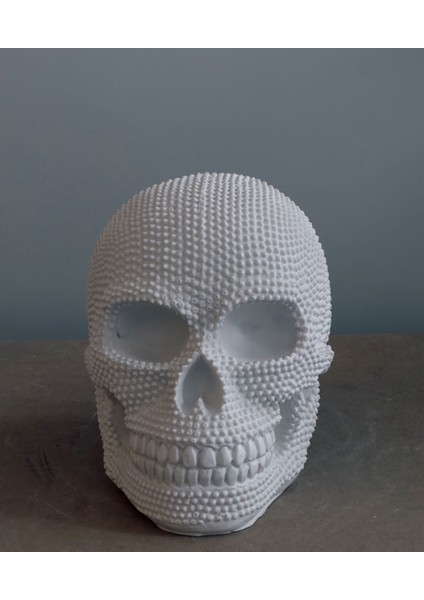 Dev Zımbalı Kafatası Heykeli | 27 cm Modern Gotik Dekor modelleri