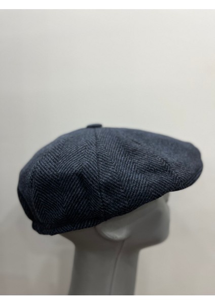 Erkek Kışlık Balıksırtı Desenli Kasket & Atkı Takımı – 198X30 cm Atkı – Şık Kış Kombini modelleri