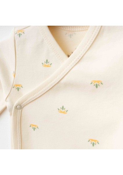 Kruvaze Organik Bebek Body – Krem fiyatları