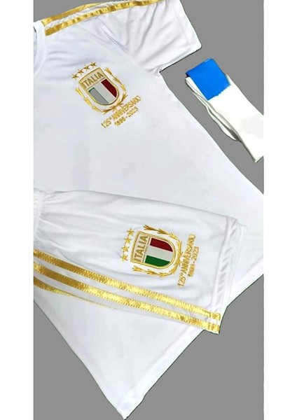 Italya 125. Yıl Özel 2023-24 Sezonu Çocuk Forması 4'lü Set fiyatları