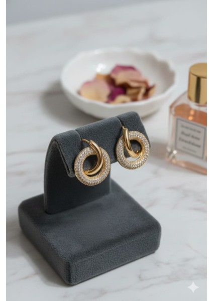 Halka Küpe Çift Kullanım