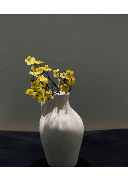 Minimalist Seramik Çiçek Vazosu – 17 cm Dekoratif Ev ve Ofis Aksesuarı fiyatları