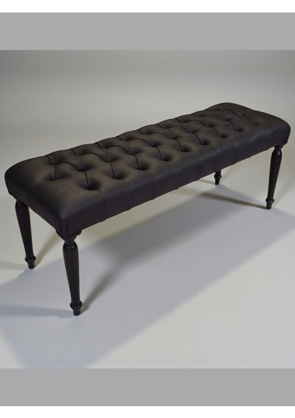 Retro Ahşap Kapitoneli Bank