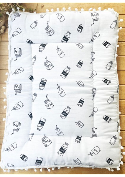 Milk Desenli Çift Katlı Müslin ve Waffle Kumaş Alt Açma , Yastık ve Battaniye 3’lü Set 40×70 Tek Ebat fiyatları