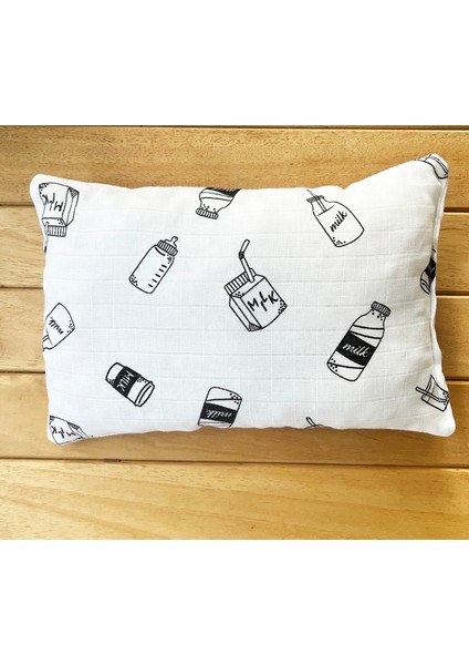 Milk Desenli Çift Katlı Müslin ve Waffle Kumaş Alt Açma , Yastık ve Battaniye 3’lü Set 40×70 Tek Ebat modelleri