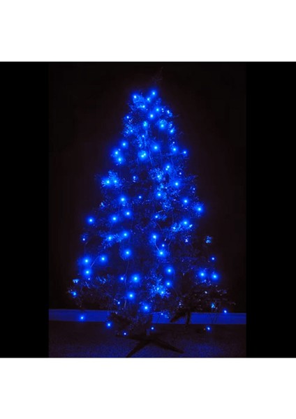 Pilli ve Animasyonlu 50 LED Mavi Işık Şeridi, 5 Metre Uzunluk, Beyaz Renk. fırsatları