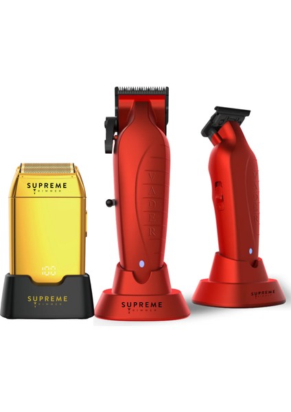 Iguana Vader Crunch 3’lü Tıraş Makinesi Seti – Profesyonel Saç Sakal Kesim Tıraş Makinesi