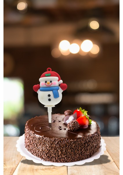 Yılbaşı Kardan Adam Anahtarlık Seti, Renkli Dekoratif Silikon Süsler modelleri