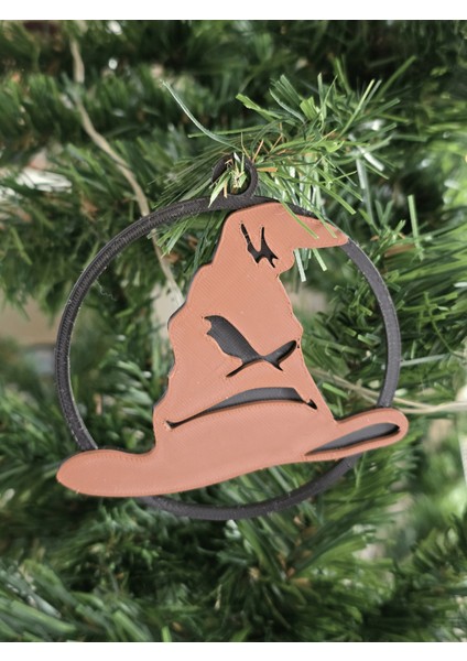 Renkli 3D Baskı Büyülü Yılbaşı Süsü Seti, Dekoratif Figürler, Eğlenceli ve Şık Tasarım