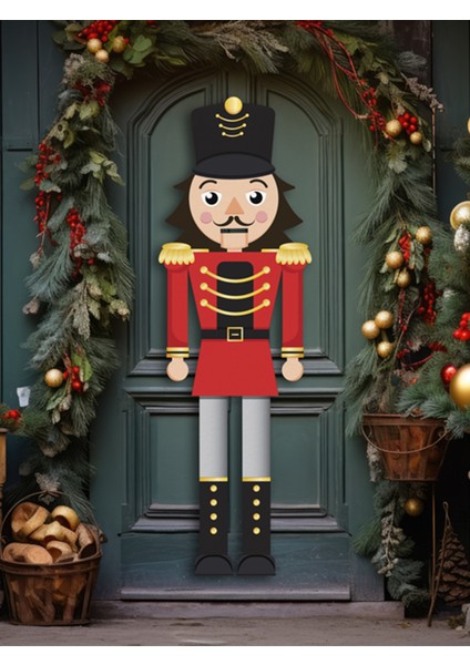 130 cm Dev Kurşun Asker Karton Maket, Yılbaşı Dekoru ve Süs Için Ideal Seçim