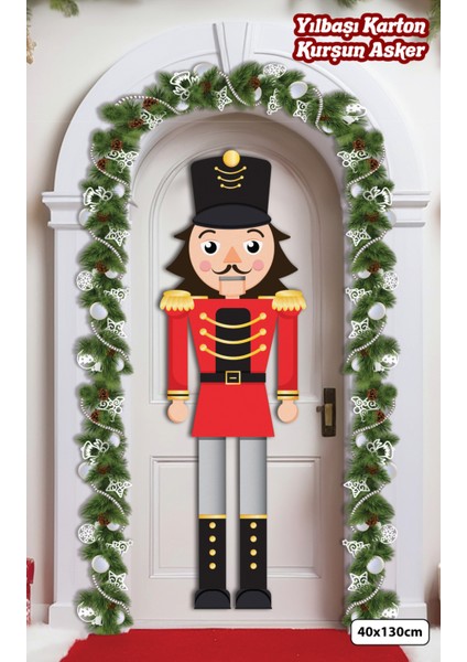 130 cm Dev Kurşun Asker Karton Maket, Yılbaşı Dekoru ve Süs Için Ideal Seçim fırsatları