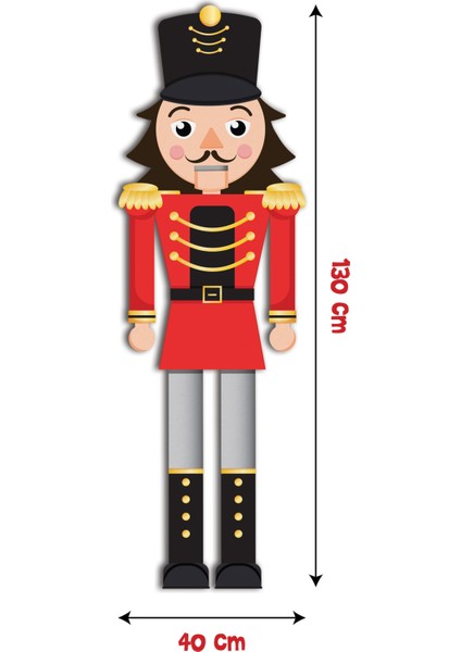 130 cm Dev Kurşun Asker Karton Maket, Yılbaşı Dekoru ve Süs Için Ideal Seçim indirimleri