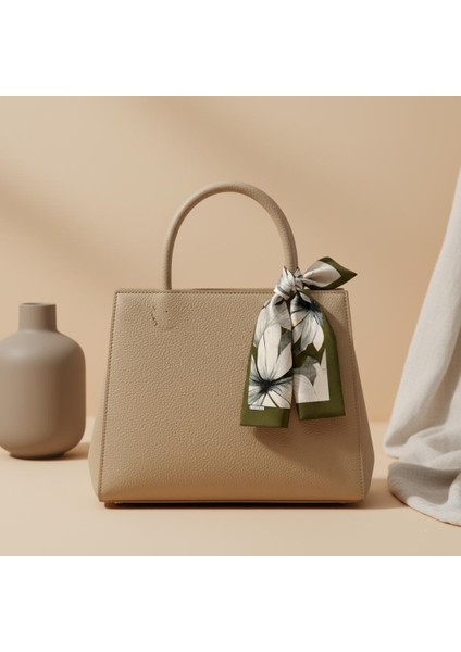 Bej Çiçek Desenli Bandana Fular fiyatları