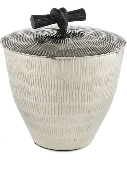 Cali Gümüş Kapaklı Kutu 15X17CM