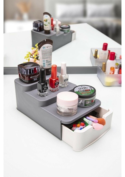 Compact Çekmeceli ve Standlı Düzenleyici + Kapak Bağlamalı Ayakkabı Yıkama Filesi - 2li Set K6D0M7 modelleri