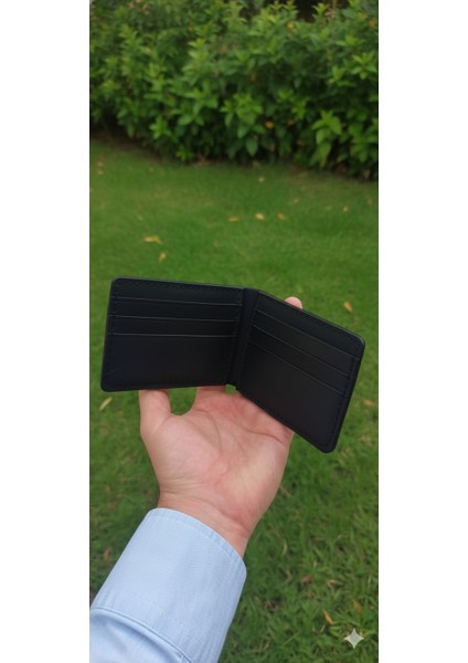Hakiki Deri Erkek Cüzdanı Minimalist Ince Kartlık Siyah fiyatları