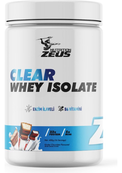 Clear Whey Zeus Nutrition 400GR-KINDER-ÇIKOLATA-SHAKER