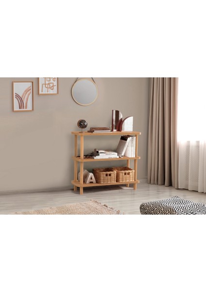 Dublin Aria Kısa Kitaplık 80X28 Natural fiyatları
