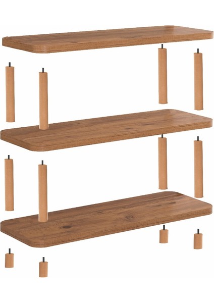 Dublin Aria Kısa Kitaplık 80X28 Natural fırsatları