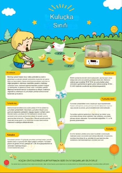 Mini Otomatik Ev Tipi Kuluçka: Papağan Bıldırcın Kuluçka Makinesi 18LI Yumurtalı Mx-18