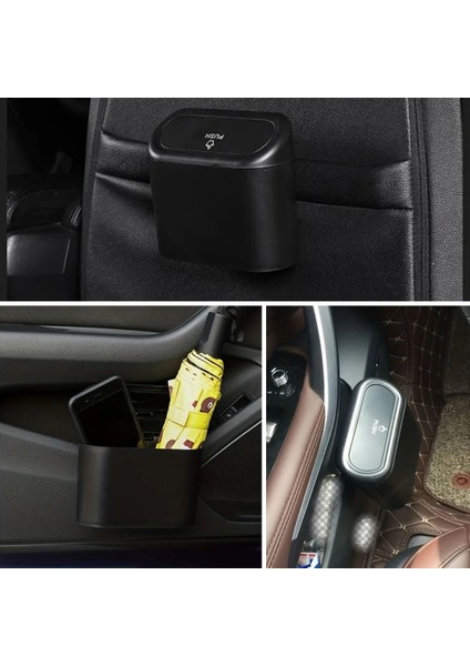 ® Araç Içi Takılarak Sabitlenebilen Mini Kapaklı Çöp Kovası modelleri