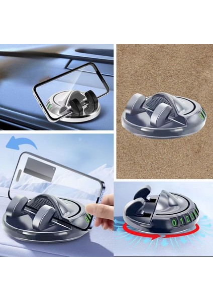® Numaratörlü Güçlü Yapışkanlı 360 Derece Dönebilen Su Geçirmez Araç Içi Telefon Tutucu Plastik Aparat modelleri