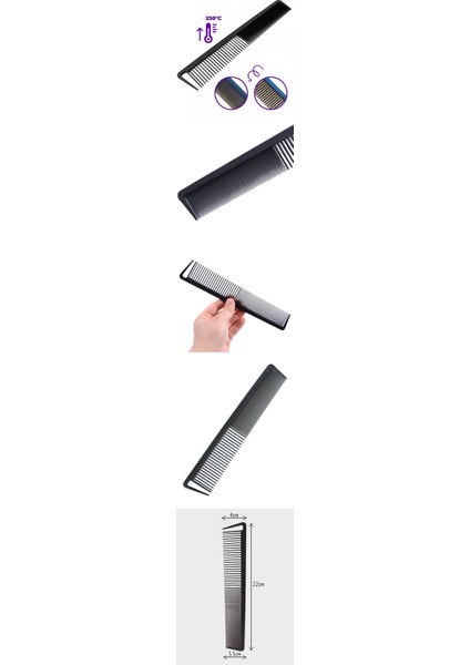 Hsnet Berber Kuaför Saç Kesim Tarağı Karbon Nano Absolute Professional - EG001S-4OSOA9 fiyatları