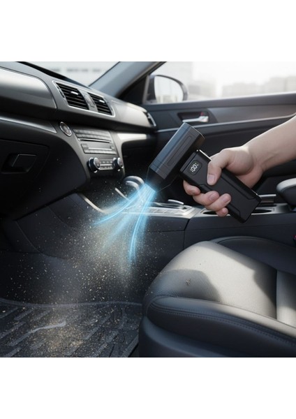 ® USB Şarjlı Güçlü Hava Üflemeli Toz Temizleyici Araç Içi, Klavye, Pc ve Elektronik Cihaz Temizlik Cihazı X8 Jetfan