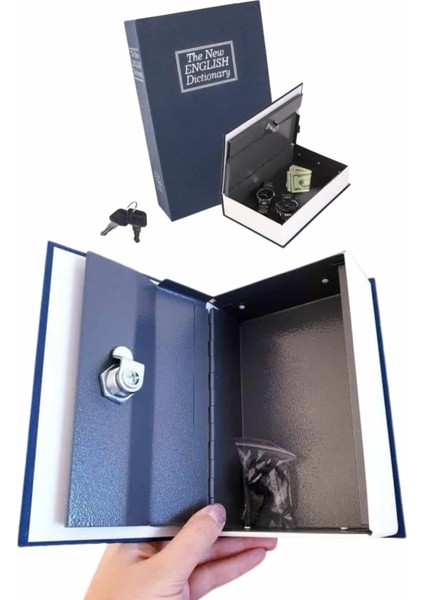 Gizli Kasa Kilitli Sözlük Görünümlü 18CM Gizli Kasa Büyük Boy Anahtarlı - EG001S-4R13K4 fiyatları