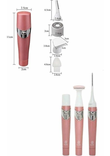 Tüm Cilt Tipleri Için 3 Başlıklı Yüz Çene Kıl Tüy Alma Tüm Cilt Tiplerine - EG001S-4R698 fırsatları