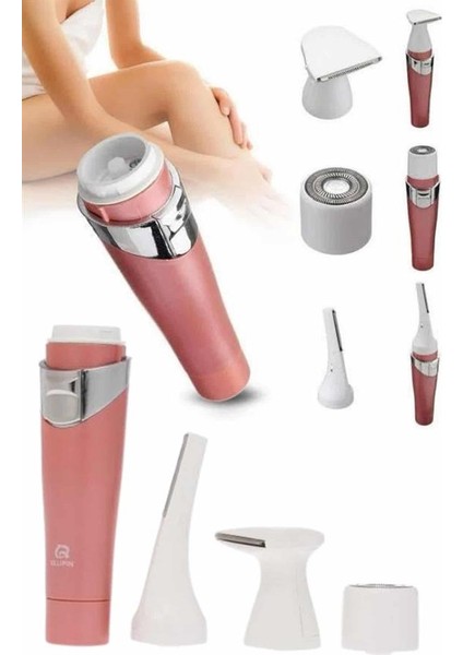 3 Başlıklı Yüz Kaş Epilasyon Aleti Değiştirilebilir Başlık Hassas Ciltlere - EG001S-4R69A fırsatları