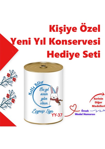 Kişiye Özel Yeni Yıl Sürpriz Temalı Konsept Hediye Kutusu Arkadaşa, Sevgiliye, Aileye Sürpriz Hediye Seti- (100 Yeni Yıl Model)