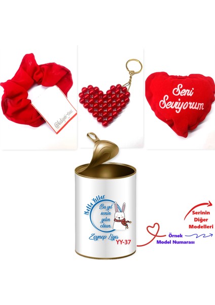 Kişiye Özel Yeni Yıl Sürpriz Temalı Konsept Hediye Kutusu Arkadaşa, Sevgiliye, Aileye Sürpriz Hediye Seti- (100 Yeni Yıl Model) fiyatları