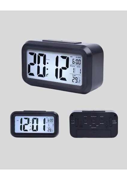 Sensörlü Dijital Masa Saati Alarm ve Sıcaklık Göstergeli - EG001S-4RBO05 indirimleri