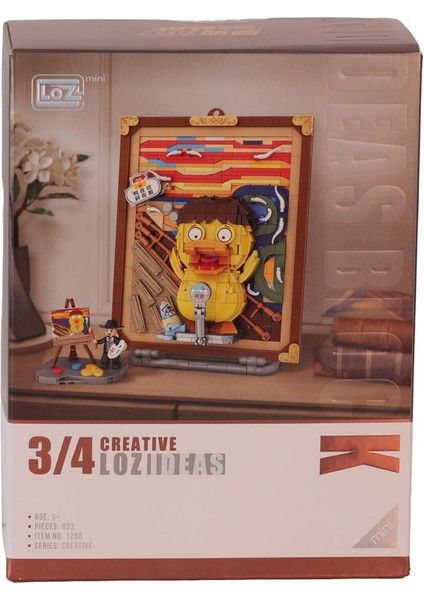 LZ-1288 Loz Ördek Ahşap Boyama 893 Parça Block Oyuncak