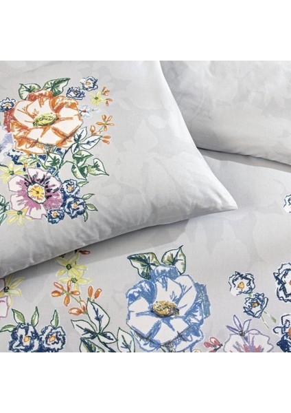 Taç Çift Kişilik Ranforce Nevresim Takımı Fiora Gri modelleri