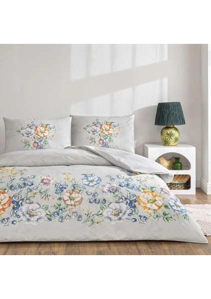 Taç Çift Kişilik Ranforce Nevresim Takımı Fiora Gri fırsatları