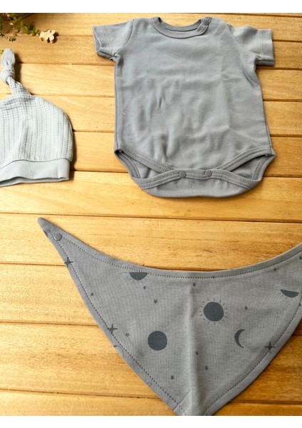 Moinoi Ay Desenli 5'li Hastane Çıkışı-Gri fiyatları