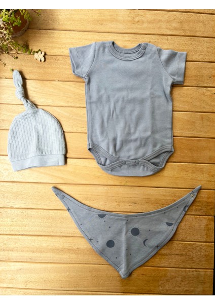 Moinoi Ay Desenli 5'li Hastane Çıkışı-Gri modelleri