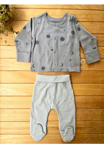 Moinoi Ay Desenli 5'li Hastane Çıkışı-Gri indirimleri