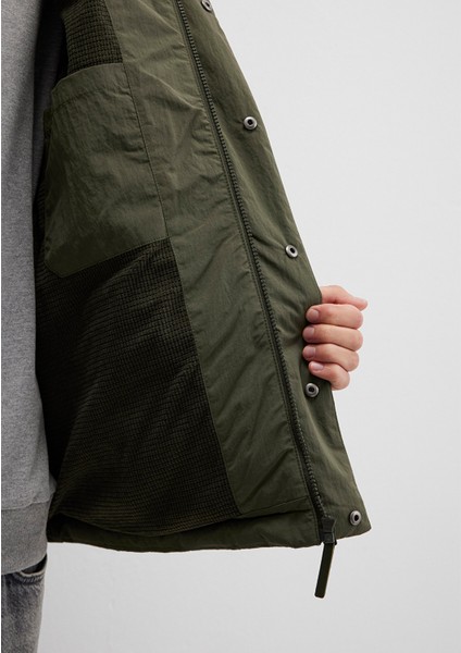 Kapüşonlu Haki Ceket 0110683-80714