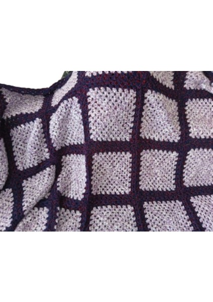 El Örgüsü Renkli Patchwork Büyük Boy Battaniye (135X195) fiyatları
